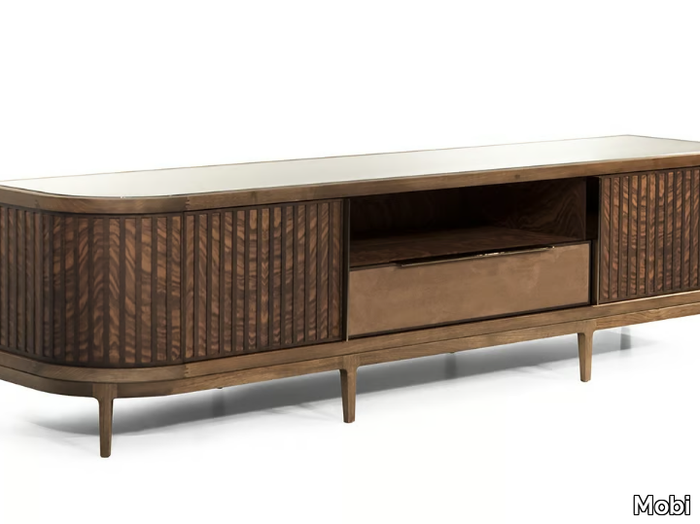 MANHATTAN - Low wooden TV cabinet _ Mobi