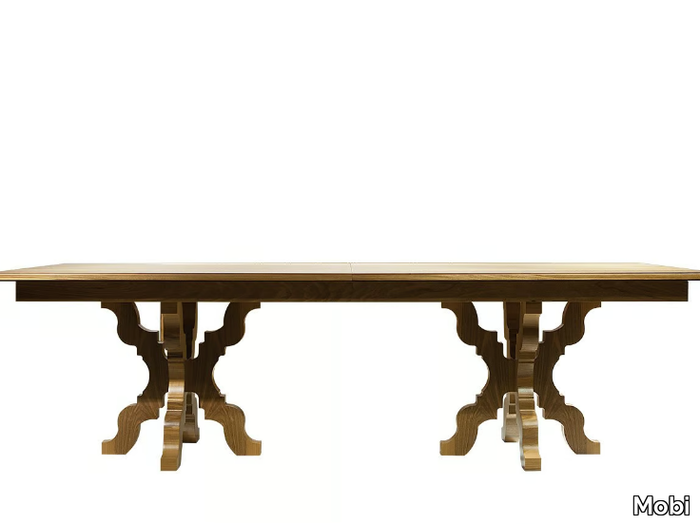 ROCCO - Rectangular wooden dining table _ Mobi