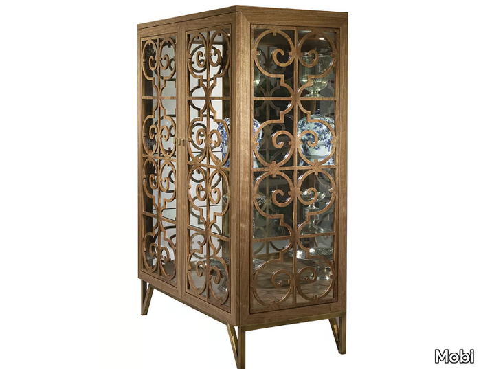 GRANADA - Wood and glass display cabinet _ Mobi