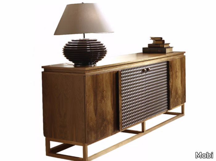 CHOCOLATE - Wooden sideboard with doors _ Mobi