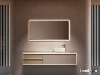 ZEN 4 - Wall-mounted HPL vanity unit _ Mobilcrab