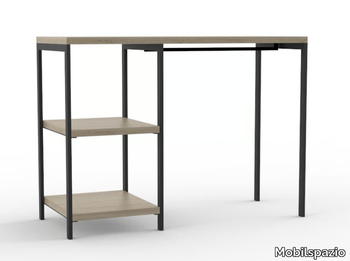 URBAN SM 02 - Rectangular writing desk with bookcase for hotel rooms _ Mobilspazio