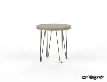 URBAN TV40 - Round melamine-faced chipboard coffee table _ Mobilspazio