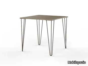URBAN TV24 - Square melamine-faced chipboard table _ Mobilspazio