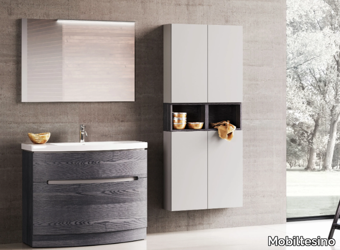 E55 - Ash vanity unit with drawers _ Mobiltesino