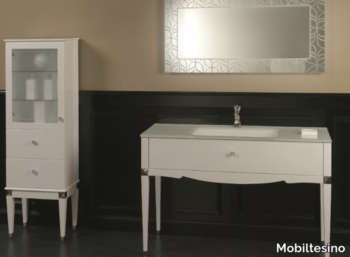 DEDALO 002 - Contemporary style floor-standing vanity unit with drawers _ Mobiltesino