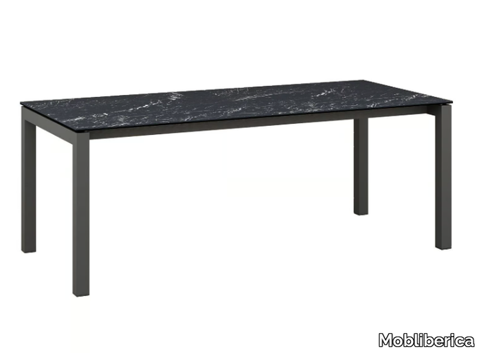 JULIA - Extending rectangular ceramic dining table _ Mobliberica