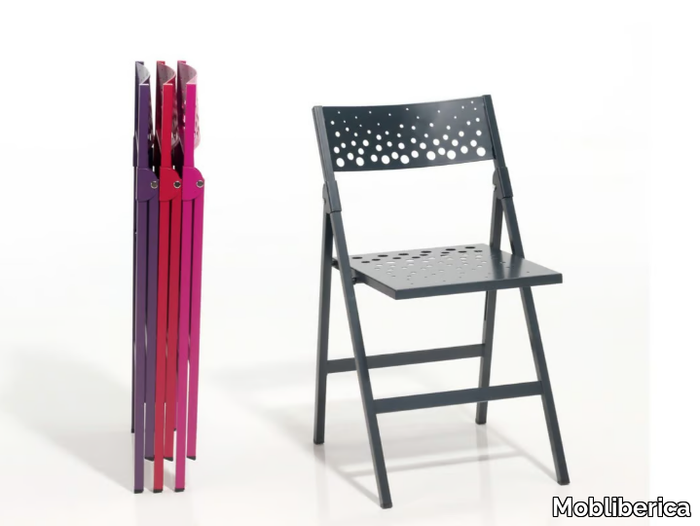 MOON - Folding metal chair _ Mobliberica