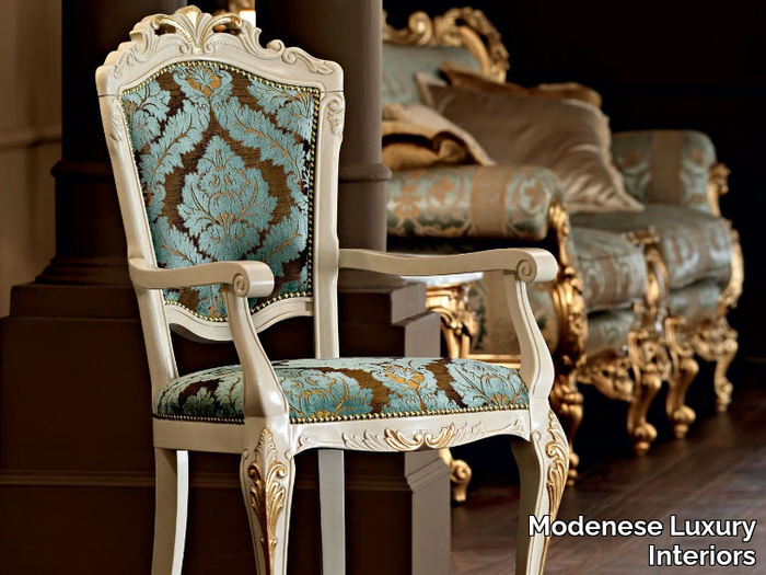 11511 - Upholstered chair with armrests _ Modenese Luxury Interiors