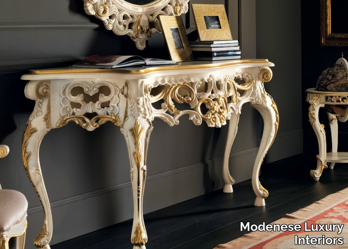 11605 - Solid wood console table _ Modenese Luxury Interiors