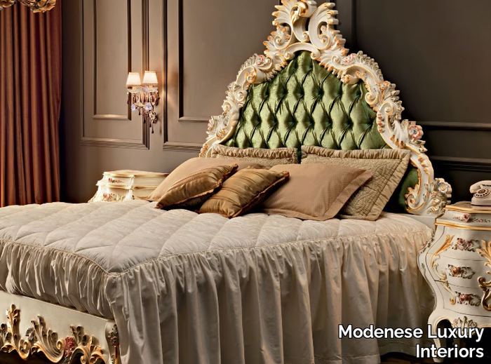 11207 - Double bed with upholstered headboard _ Modenese Luxury Interiors