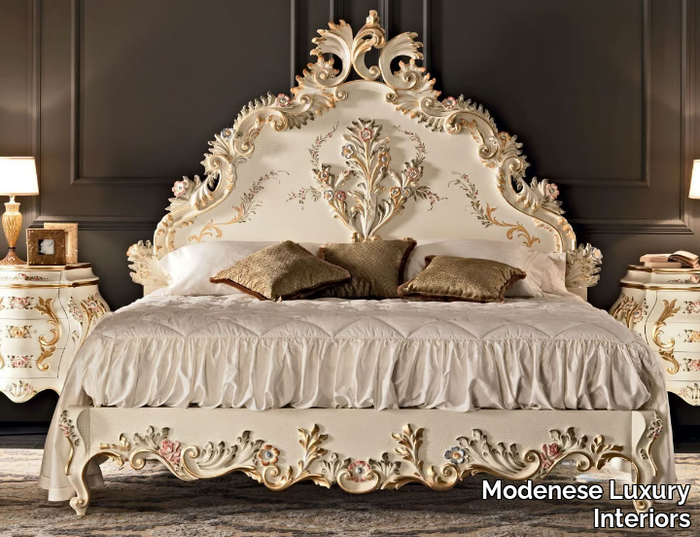 11208 - Double bed with high headboard _ Modenese Luxury Interiors