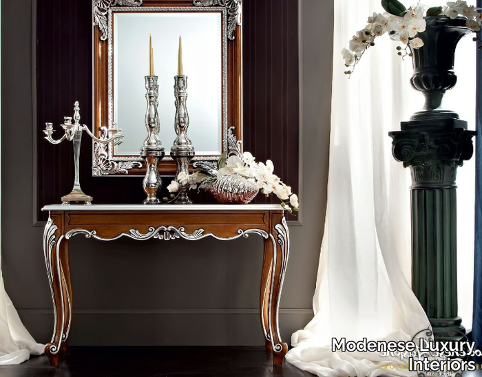 12608 - Rectangular solid wood console table _ Modenese Luxury Interiors