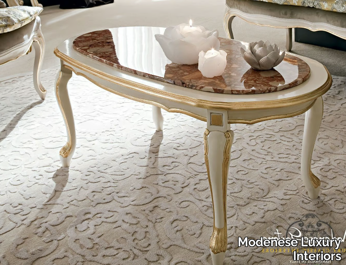 12633 - Low oval coffee table _ Modenese Luxury Interiors
