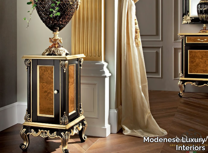 12673 - Wooden pedestal _ Modenese Luxury Interiors