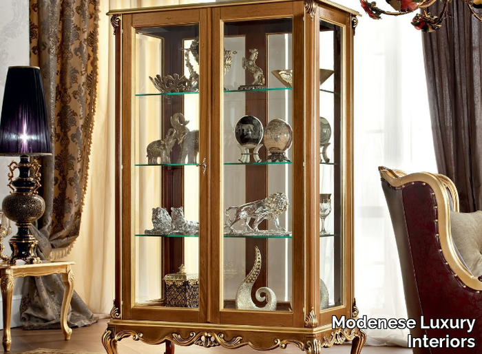 12127 - Solid wood display cabinet _ Modenese Luxury Interiors