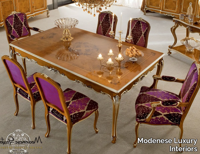 12139 - Solid wood dining table _ Modenese Luxury Interiors