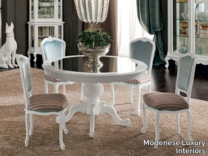 12143 - Round solid wood living room table _ Modenese Luxury Interiors