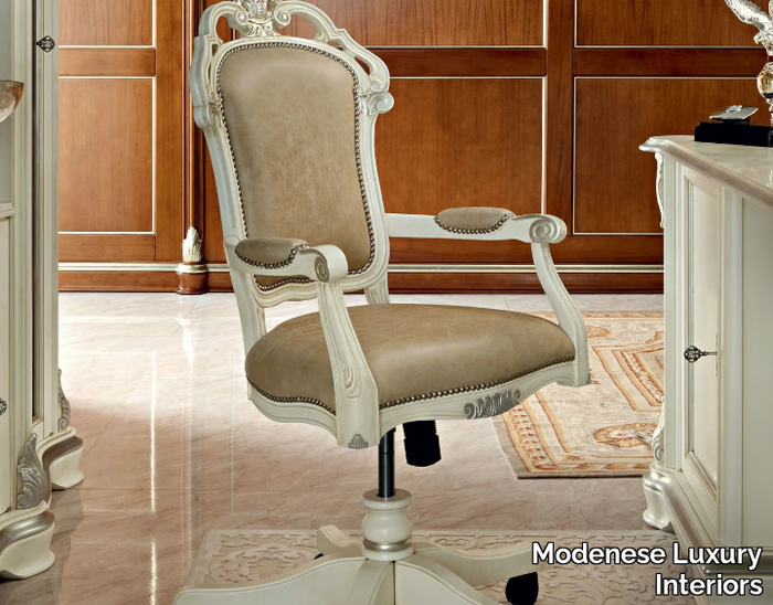 13502 - Recliner swivel chair with 5-spoke base _ Modenese Luxury Interiors