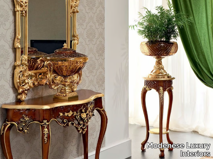 13626 - Wooden pedestal _ Modenese Luxury Interiors