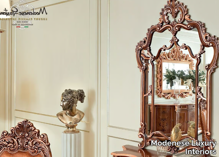 13678 - Wall-mounted framed mirror _ Modenese Luxury Interiors