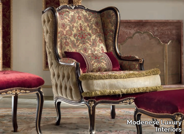15407 - Bergere fabric armchair _ Modenese Luxury Interiors
