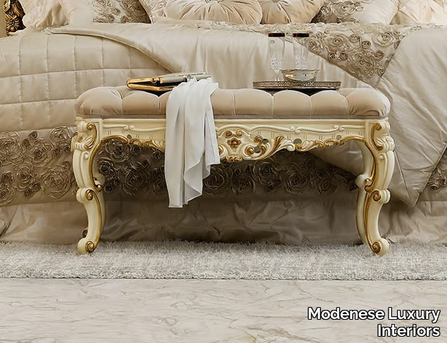 14534 - Upholstered fabric bench _ Modenese Luxury Interiors