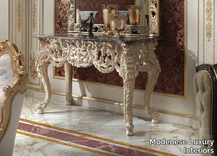 15609 - Rectangular wooden console table _ Modenese Luxury Interiors