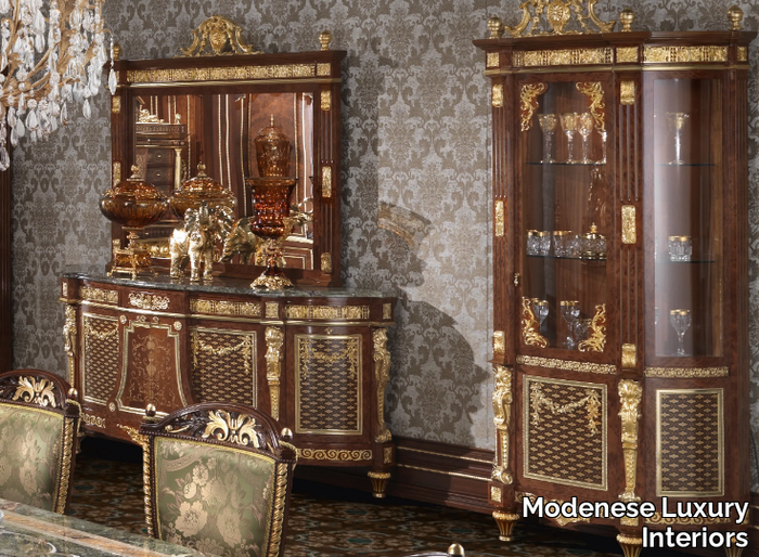 14648 - 14649 - Wood and glass display cabinet _ Modenese Luxury Interiors