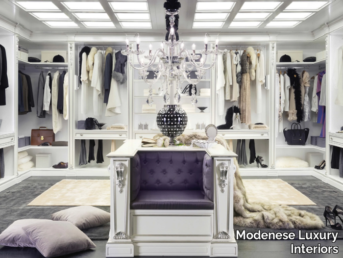 14908 - Wooden walk-in wardrobe _ Modenese Luxury Interiors