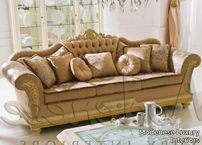 14452 - 3 seater fabric sofa _ Modenese Luxury Interiors