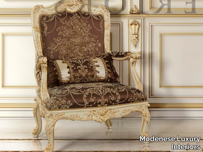 15401 - Fabric armchair with armrests _ Modenese Luxury Interiors