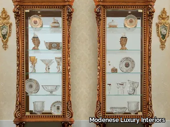 14121 - 14122 - Wood and glass display cabinet _ Modenese Luxury Interiors