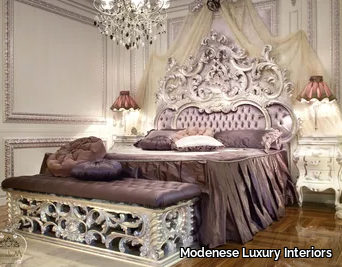 15209 - Double bed with tufted headboard _ Modenese Luxury Interiors