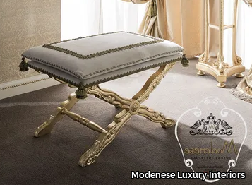 14532 - Low upholstered stool _ Modenese Luxury Interiors