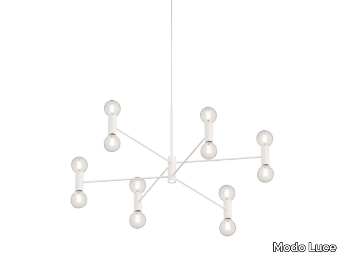 CHANDELIER - Painted metal pendant lamp _ Modo Luce