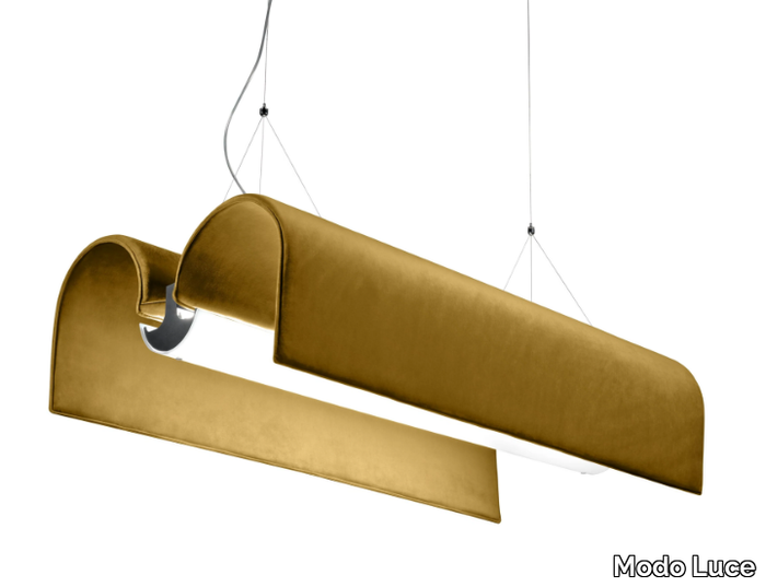 BASILICA - Acoustic LED fabric pendant lamp _ Modo Luce