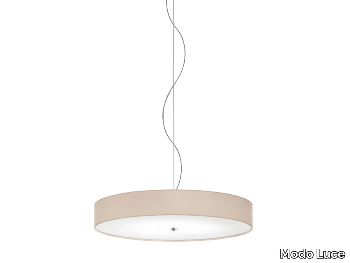 DISCOVOLANTE - LED fabric pendant lamp _ Modo Luce