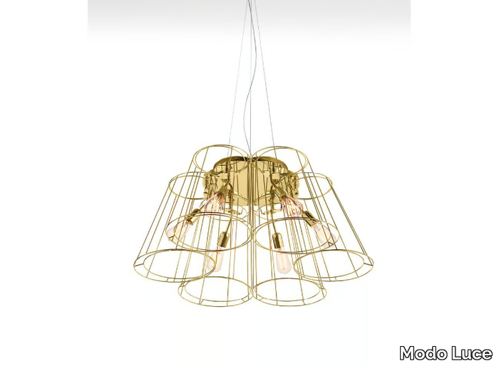 FLORINDA DESNUDA - Painted metal pendant lamp _ Modo Luce