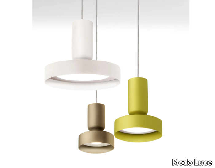 HAMMER - LED painted metal pendant lamp _ Modo Luce