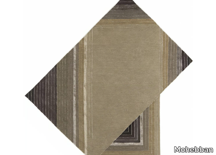 PAPIROFLEXIA - PPF6 - Hand-knotted rug in wool and viscose _ Mohebban