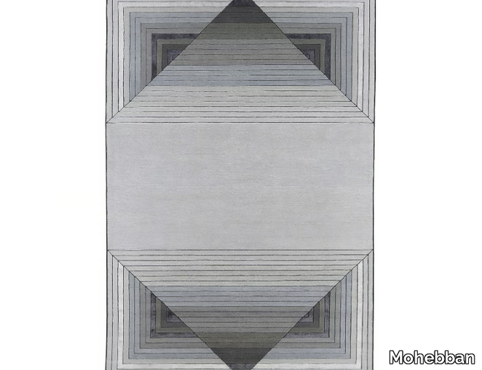 PAPIROFLEXIA - PPF1 - Hand-knotted rug in wool and viscose _ Mohebban