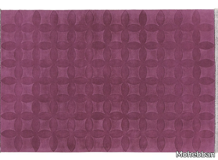 TWIGGY AUBERGINE - Hand-tufted rectangular wool rug _ Mohebban