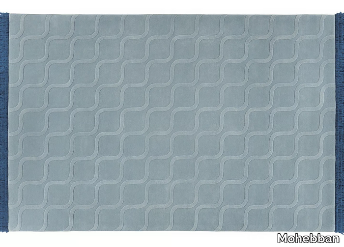 TWIGGY LIGHT BLUE - Hand-tufted rectangular wool rug _ Mohebban