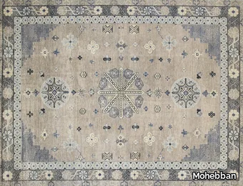 KHOTAN - KH107A - Patterned handmade rug _ Mohebban