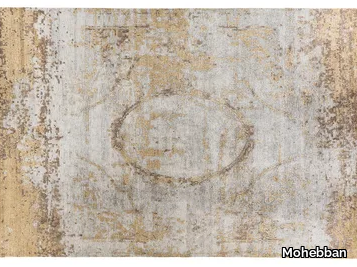 LOFT L212A - Patterned handmade Bamboo silk rug _ Mohebban