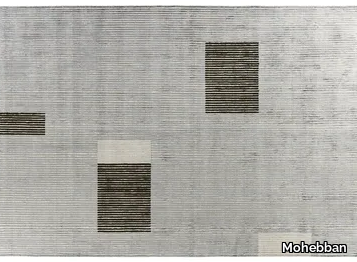 LINES - L1 - Handmade viscose rug _ Mohebban