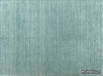 CELADON - Solid-color handmade rectangular bamboo silk and wool rug _ Mohebban