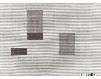 LINES - L7 - Rectangular handmade viscose rug _ Mohebban