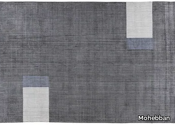 LINES - L8 - Rectangular handmade viscose rug _ Mohebban